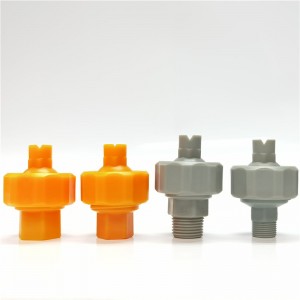 Ρυθμιζόμενο ακροφύσιο ψεκασμού συνδέσμων σφαιρών Πλαστικό διευθετήσιμο καθολικό ακροφύσιο συναρμολόγησης αρθρώσεων σφαιρών