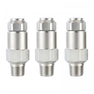 Ανοξείδωτο χάλυβα υδραυλική ψεκασμό ακροφυσίου LNN ακροφύσιο υγρασία αέρα ψεκασμού λεπτού ακροφυσίου ψεκασμού νερού ψεκασμού ακροφυσίου